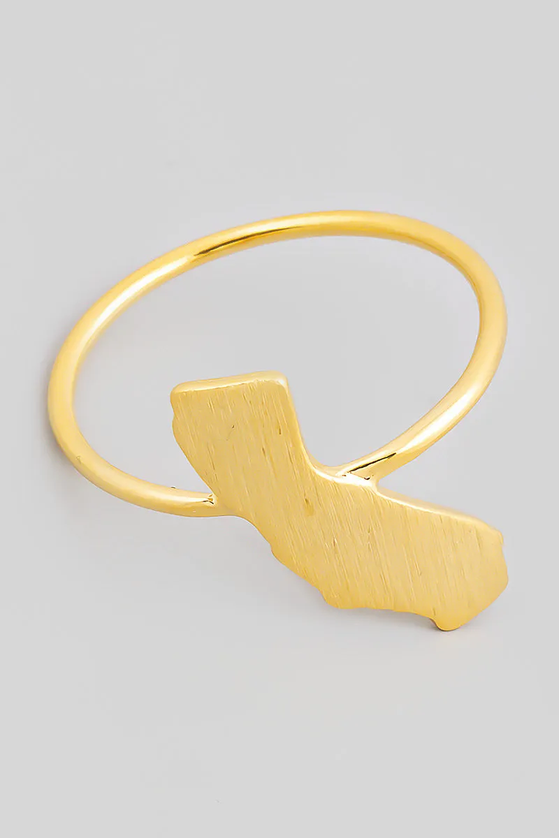 Delicate Golden California Ring