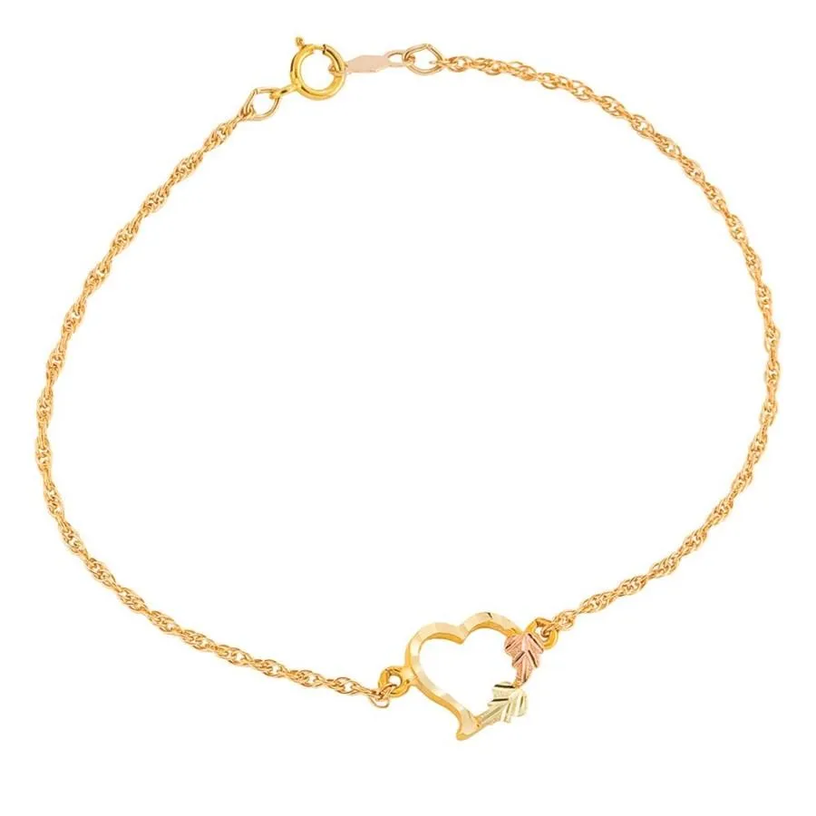 Delicate Heart - Black Hills Gold Bracelet