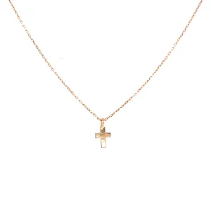 Delicate Mini Cross Necklace - 61957
