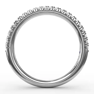 Delicate Modern Pave Anniversary Band