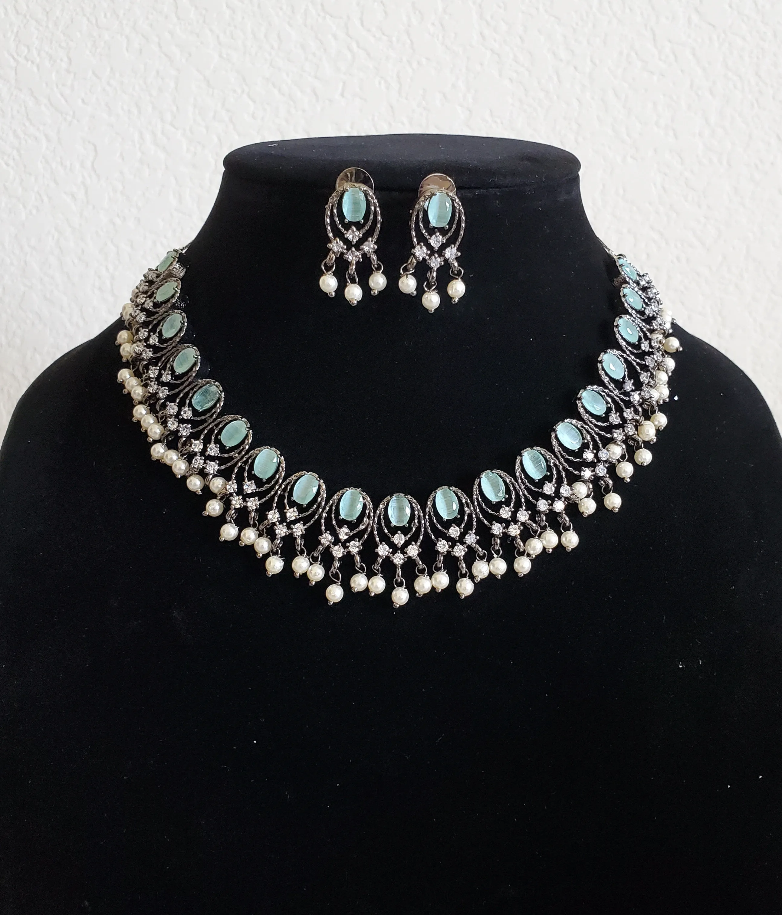 Delicate Necklace With Oxidised Plating
