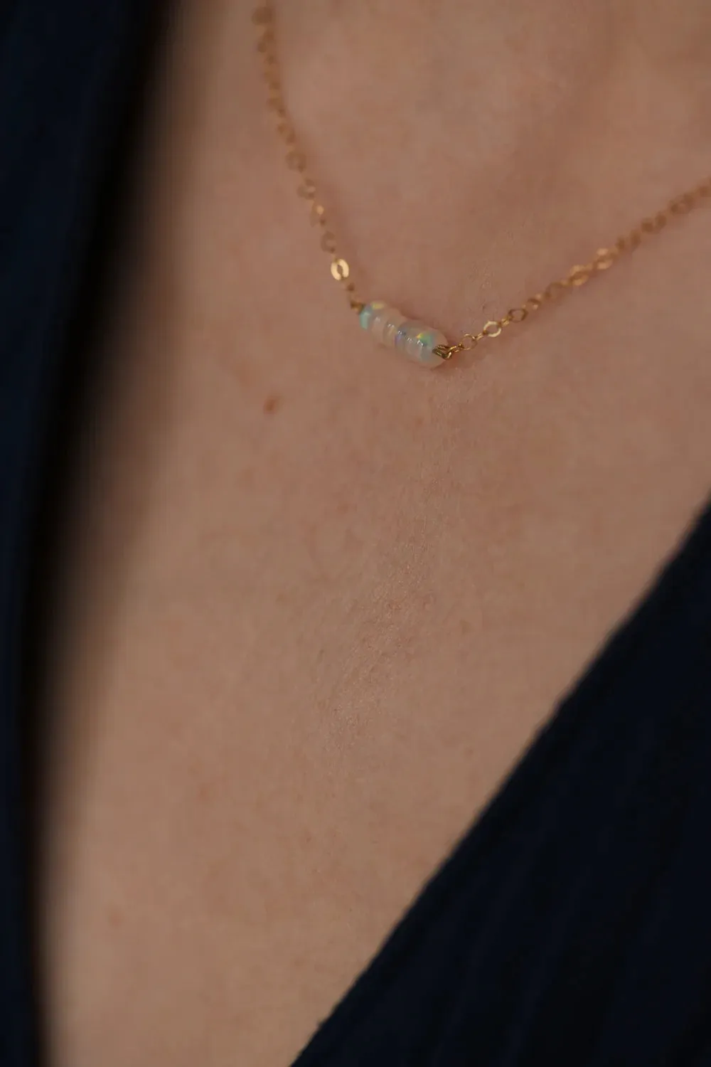 Delicate Opal Necklace