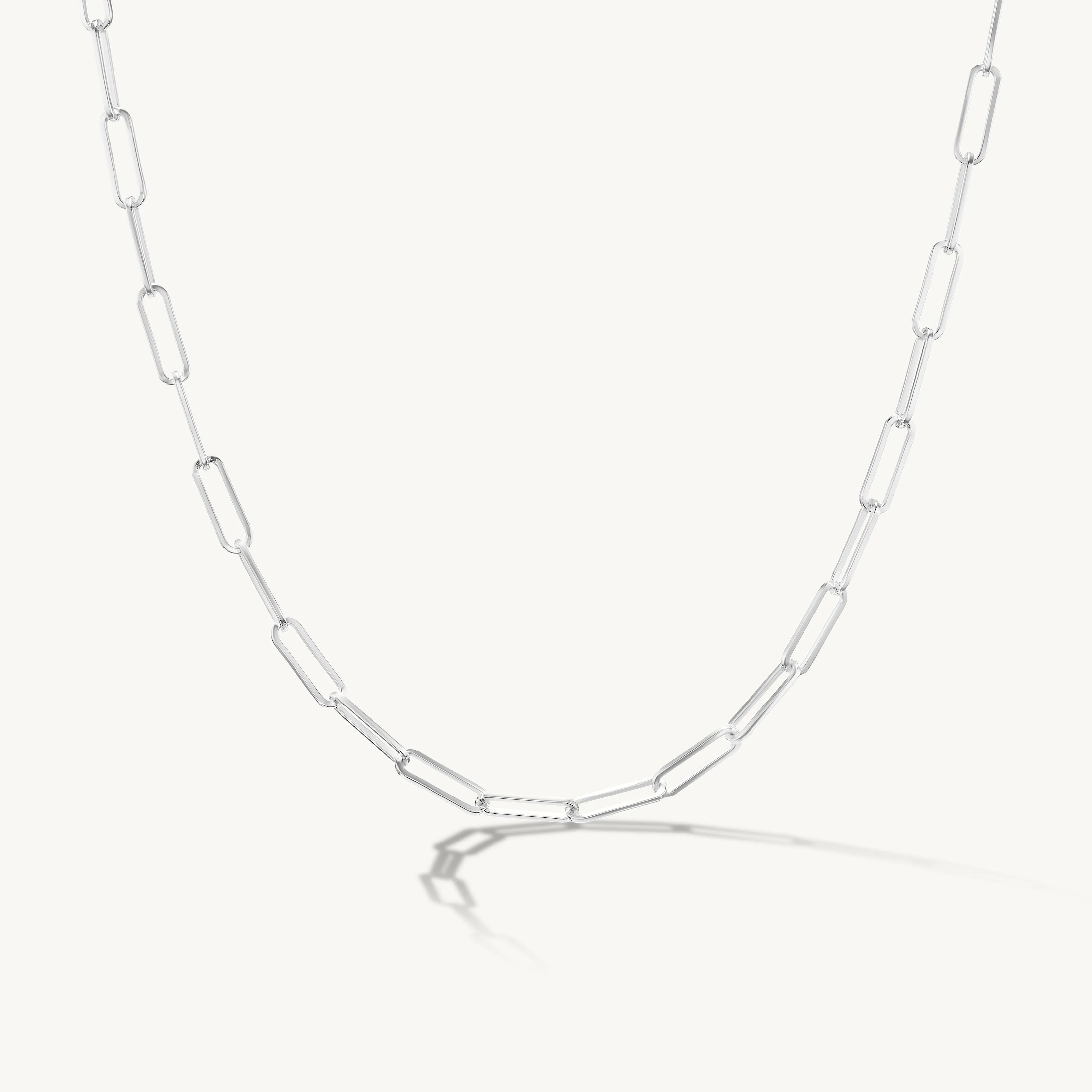 Delicate Paperclip Chain Necklace