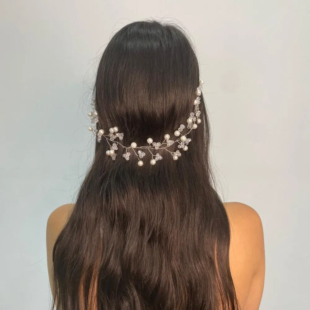 Delicate Pearl Bridal Headpiece 12