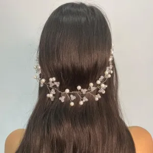 Delicate Pearl Bridal Headpiece 12