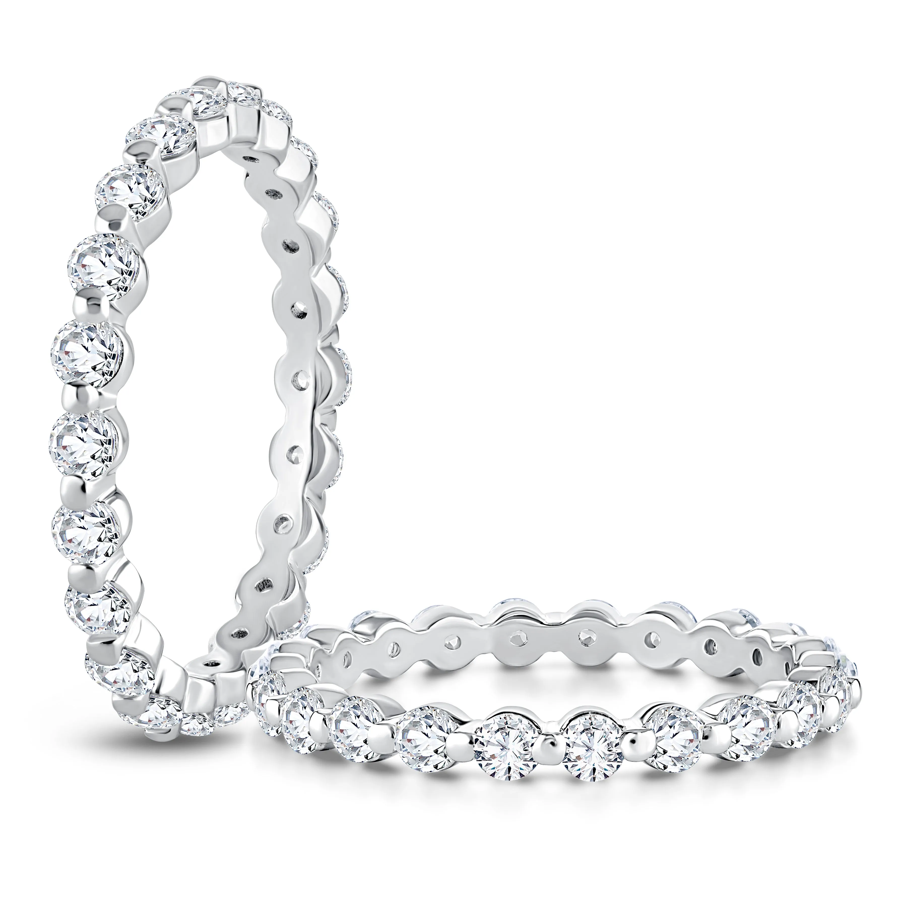 Delicate Round Diamond Eternity Band