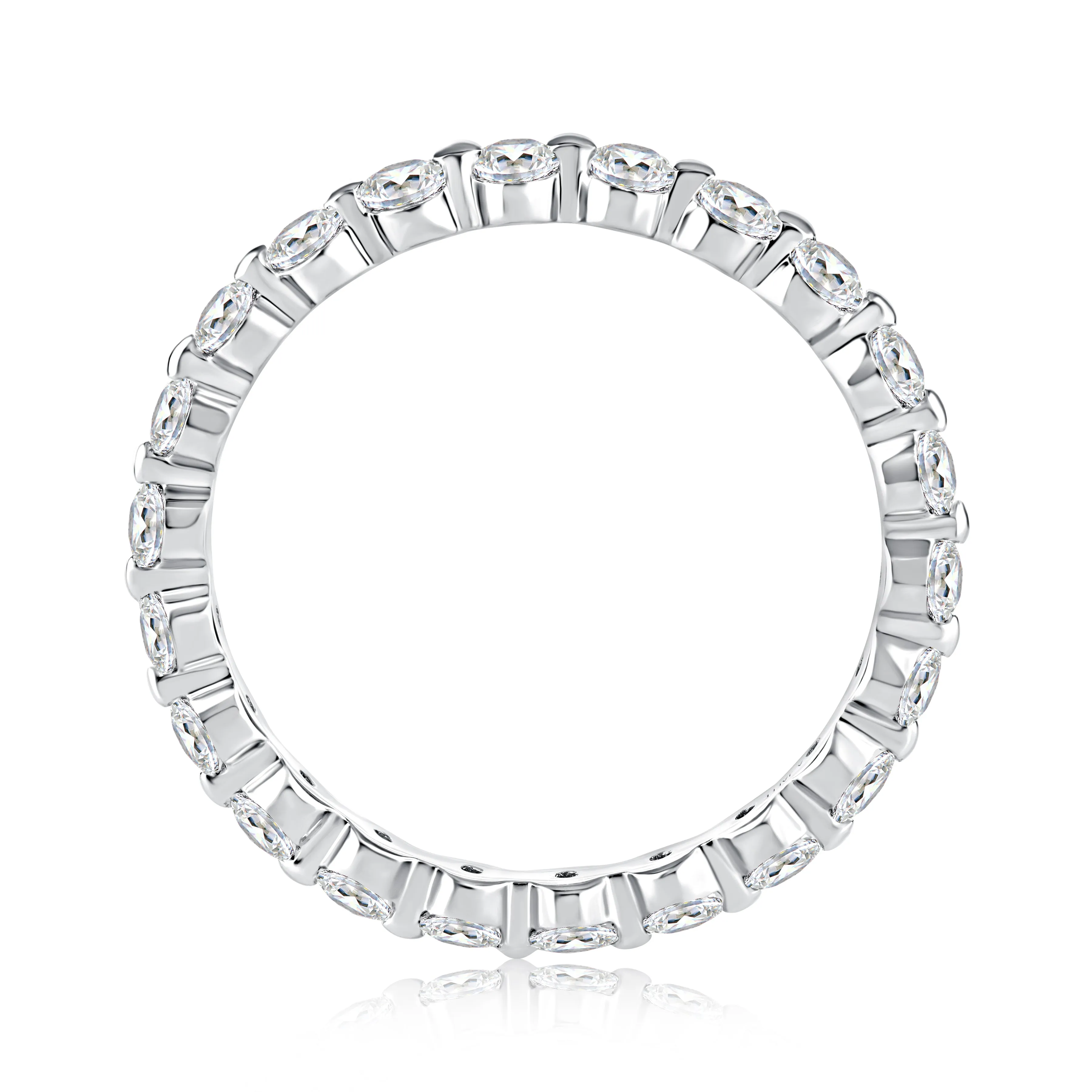 Delicate Round Diamond Eternity Band