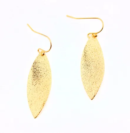 Delicate Silver and Gold Leaf Earrings