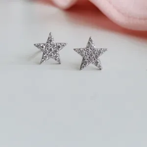 Delicate Star Earrings 1cm