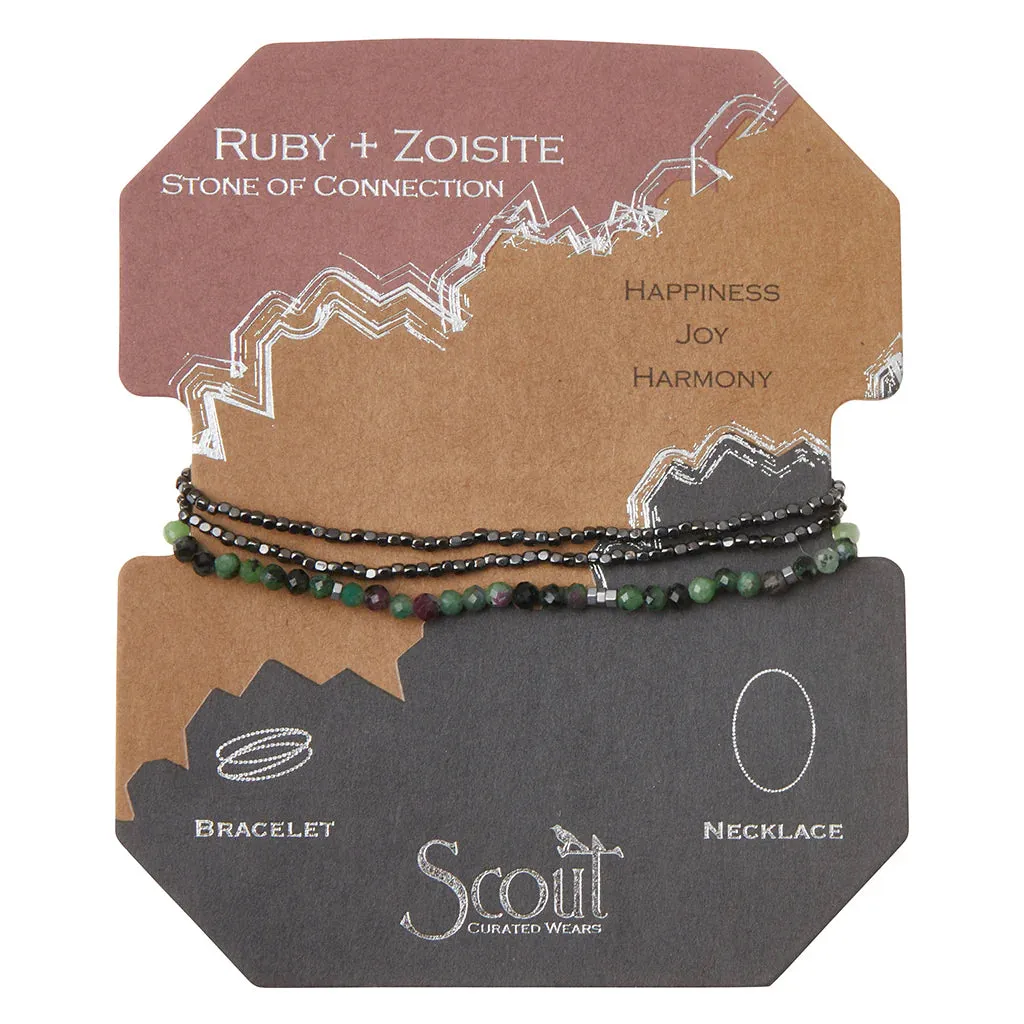 Delicate Stone Wrap Bracelet