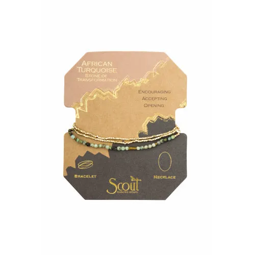 Delicate Stone Wrap Bracelet