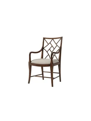 Delicate Trellis Arm Chair