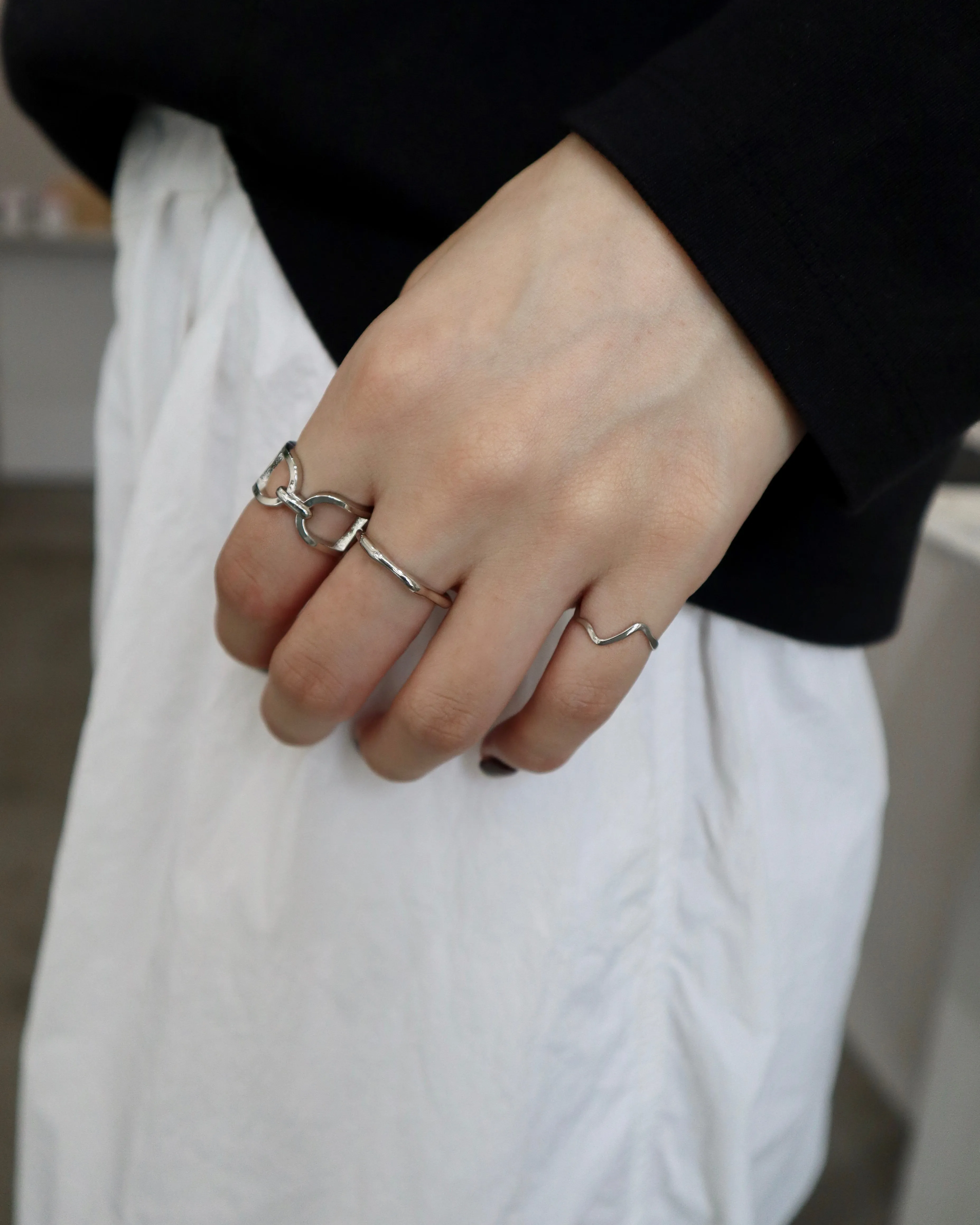 delicate wave ring