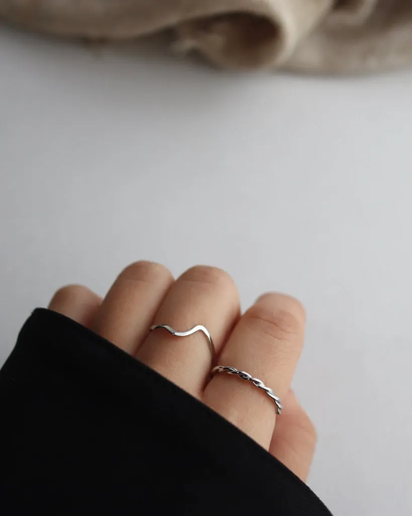 delicate wave ring