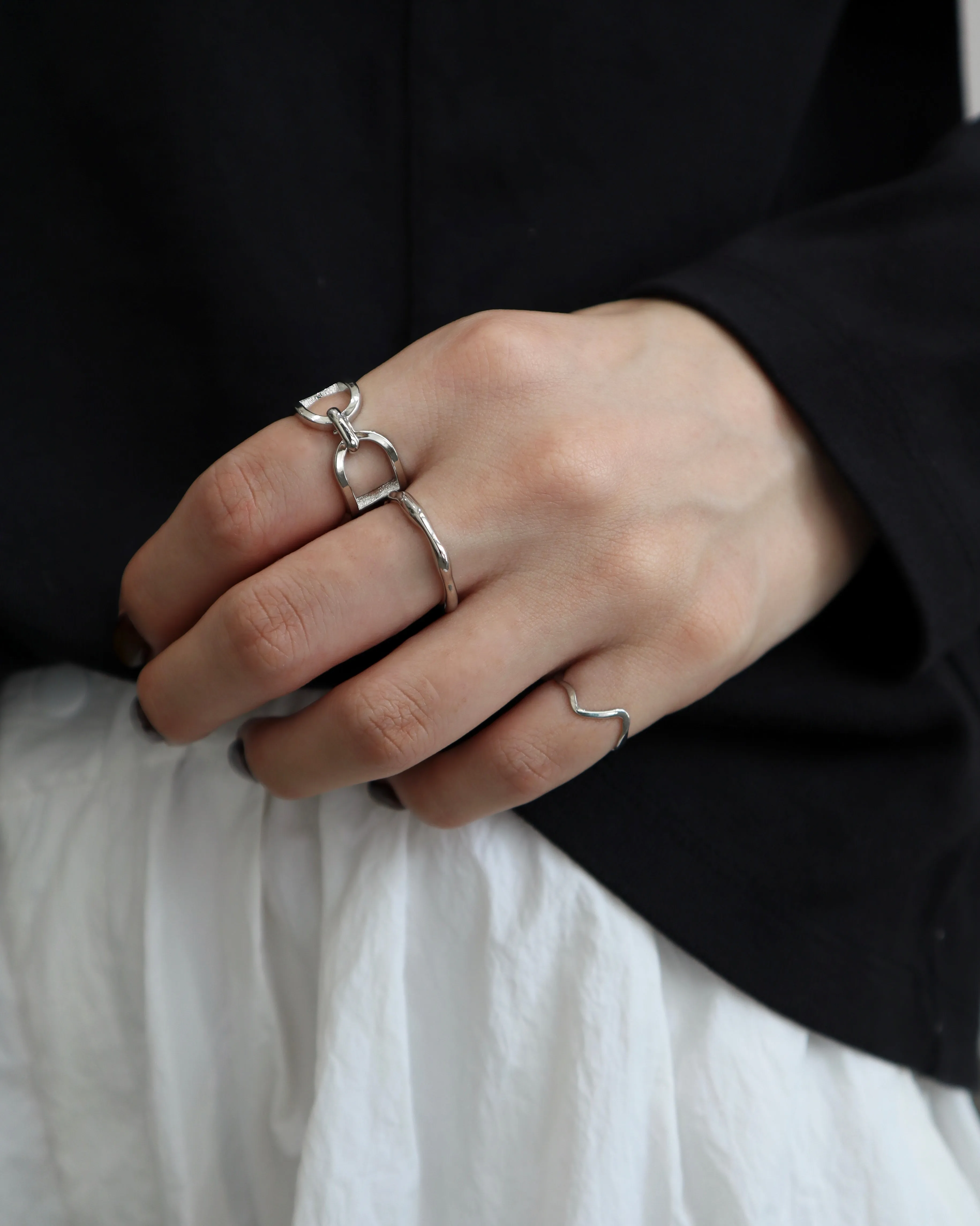 delicate wave ring
