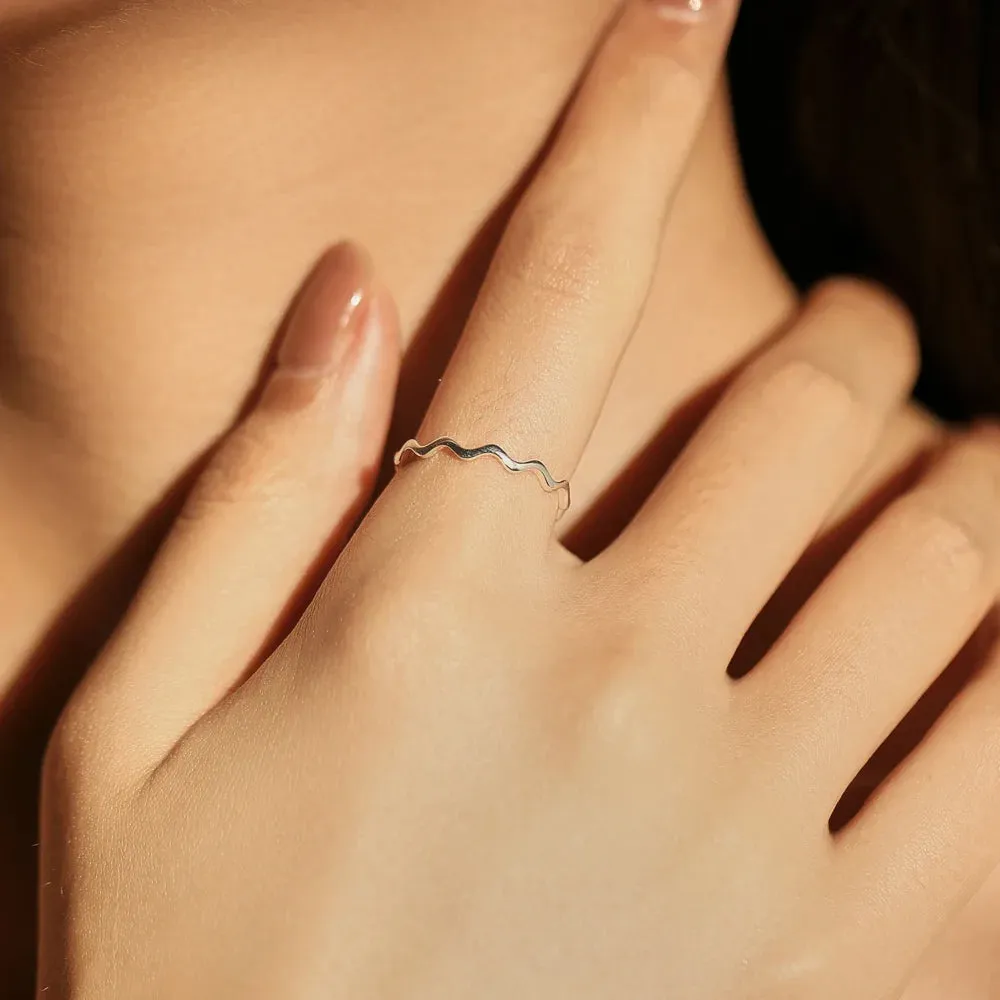 Delicate Wave Ring