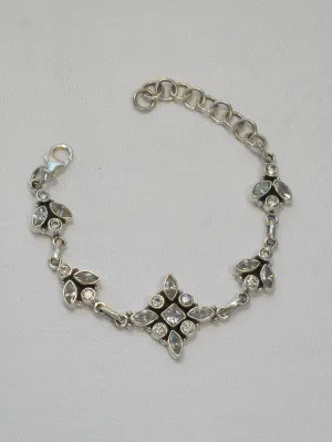 Delicate White Topaz Bracelet 1
