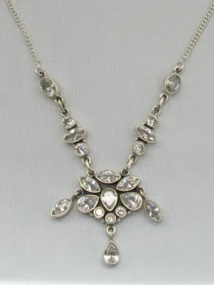 Delicate White Topaz Necklace 1