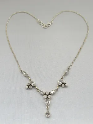 Delicate White Topaz Necklace 2