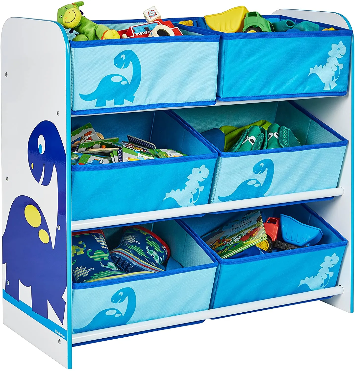 Diddi Dino Kids Toy Storage Unit | 6 Bin Storage | Kids Storage Unit
