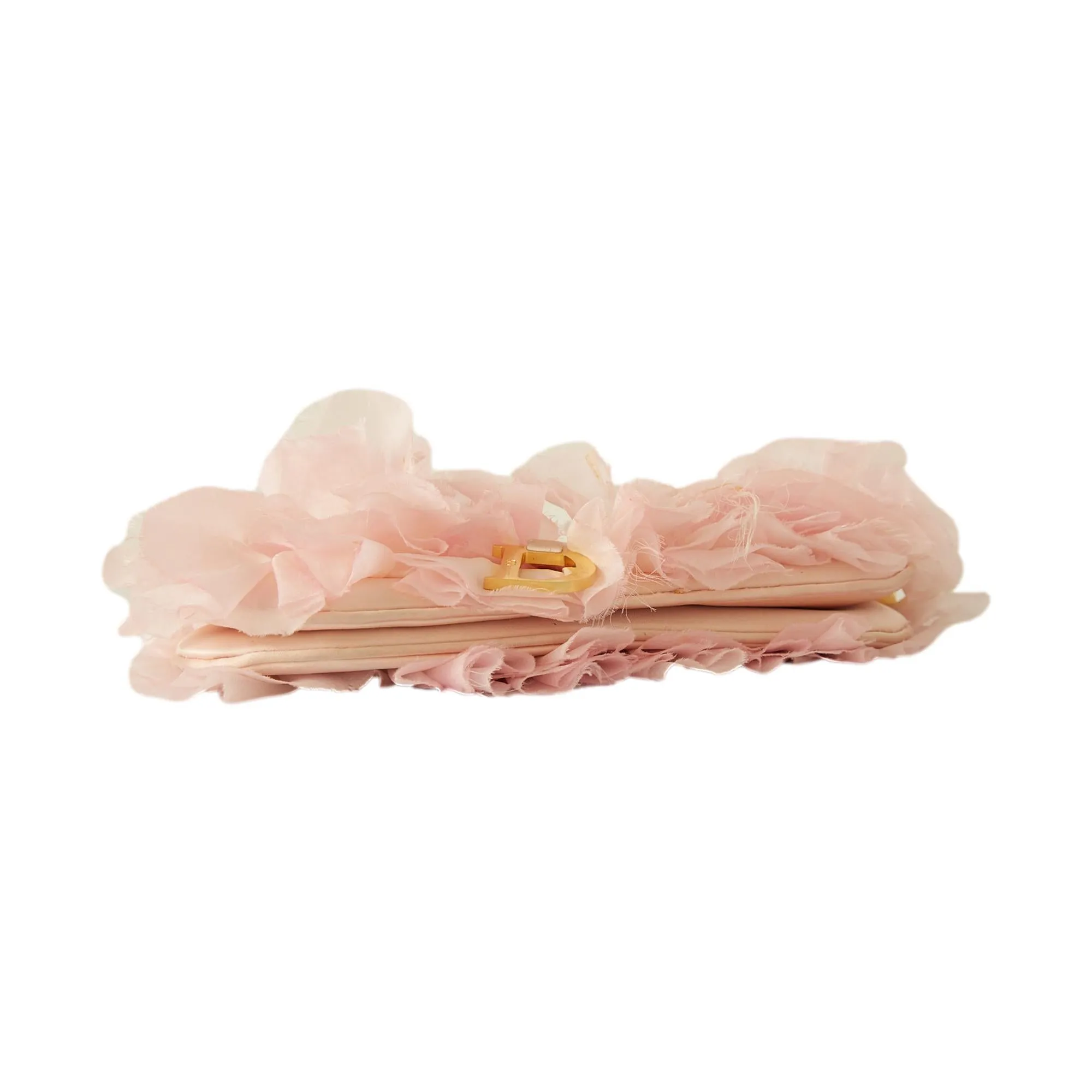 Dior Pink Mini Floral Saddle Bag
