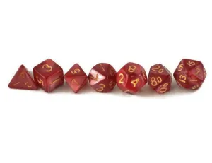 dnd mini dice set, red