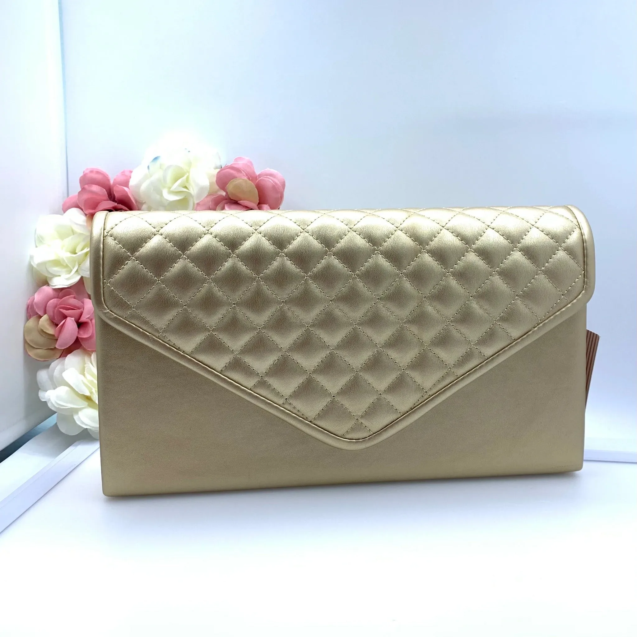 Dr Bear Quilted Clutch Bag