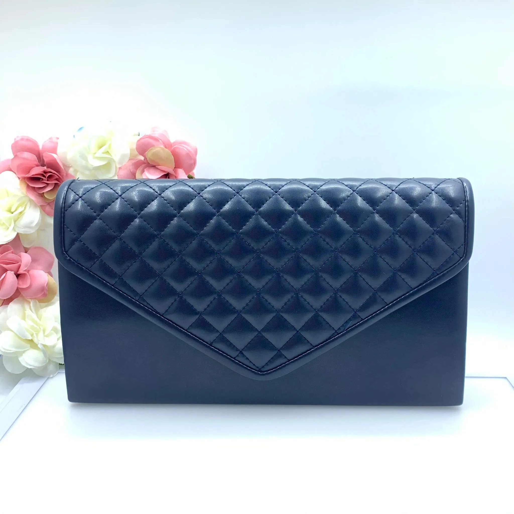 Dr Bear Quilted Clutch Bag