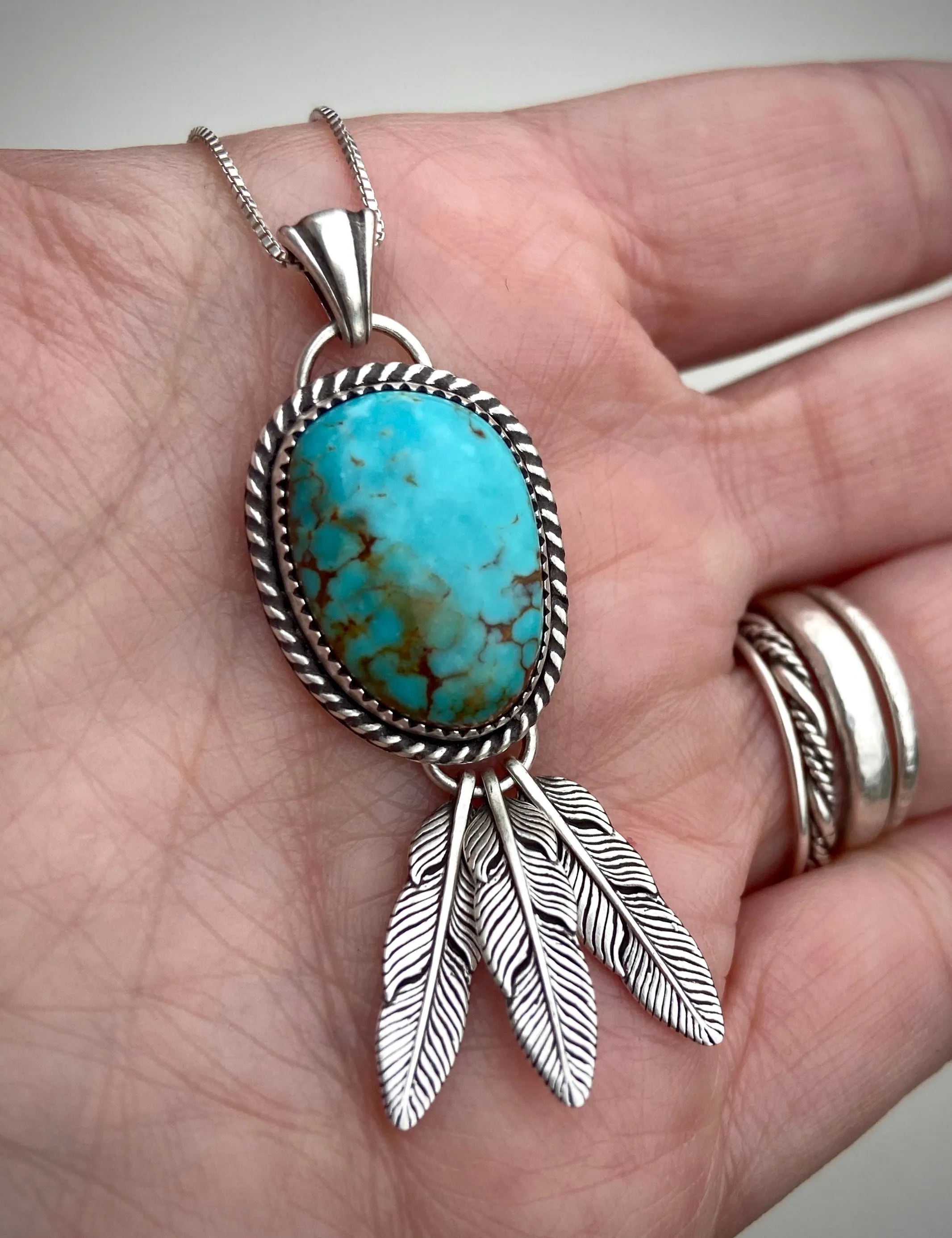 Dreamcatcher Alacron Turquoise Pendant