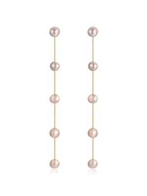Dripping Pearl Delicate Drop Earrings