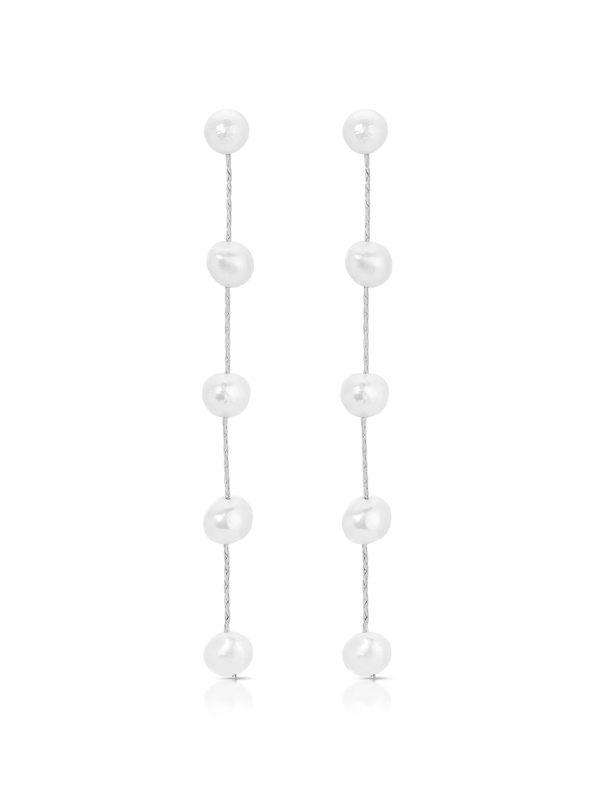 Dripping Pearl Delicate Drop Earrings