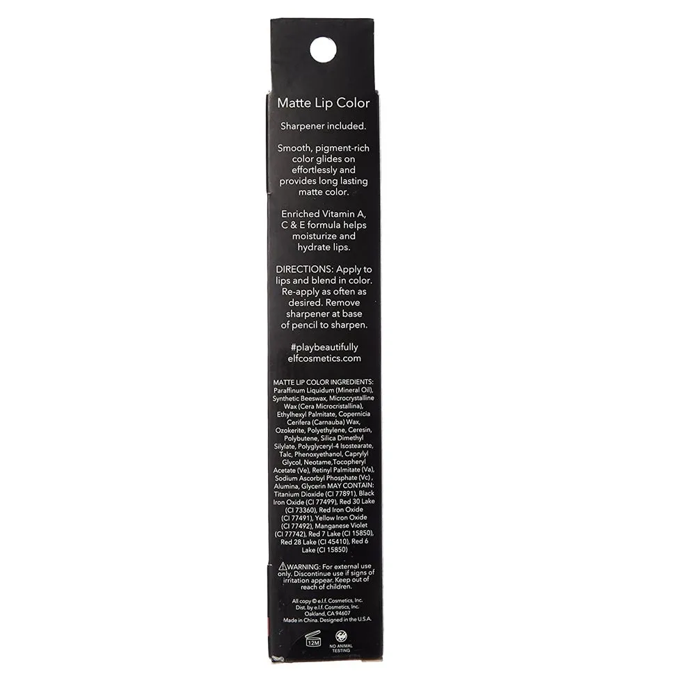 E.l.f. Matte Lip Color, Wine 82468