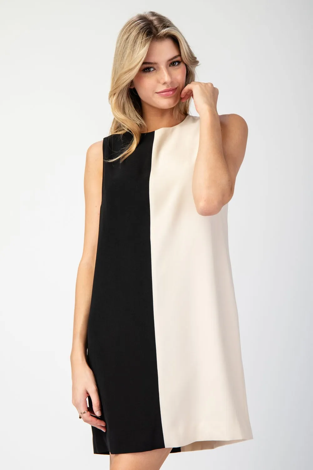 Elliana Color-Block Mini Dress