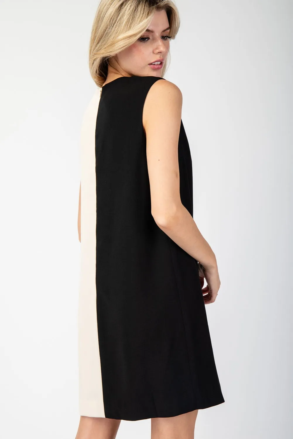 Elliana Color-Block Mini Dress