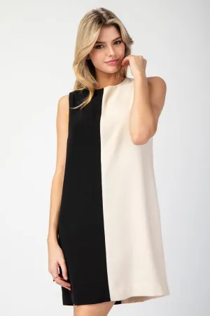 Elliana Color-Block Mini Dress
