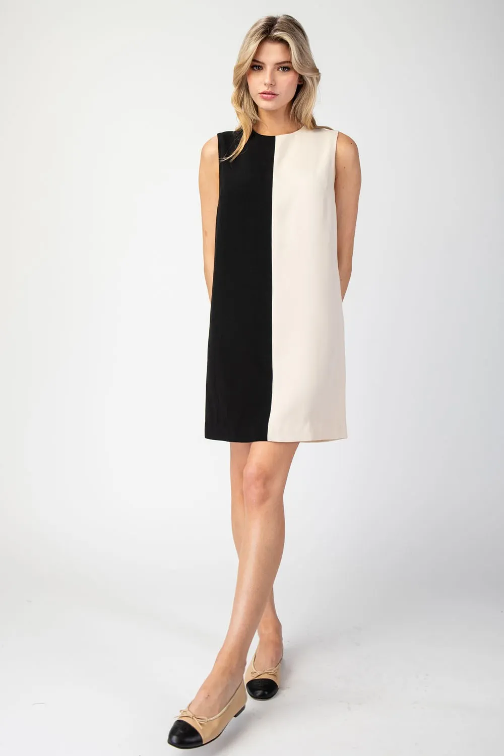 Elliana Color-Block Mini Dress