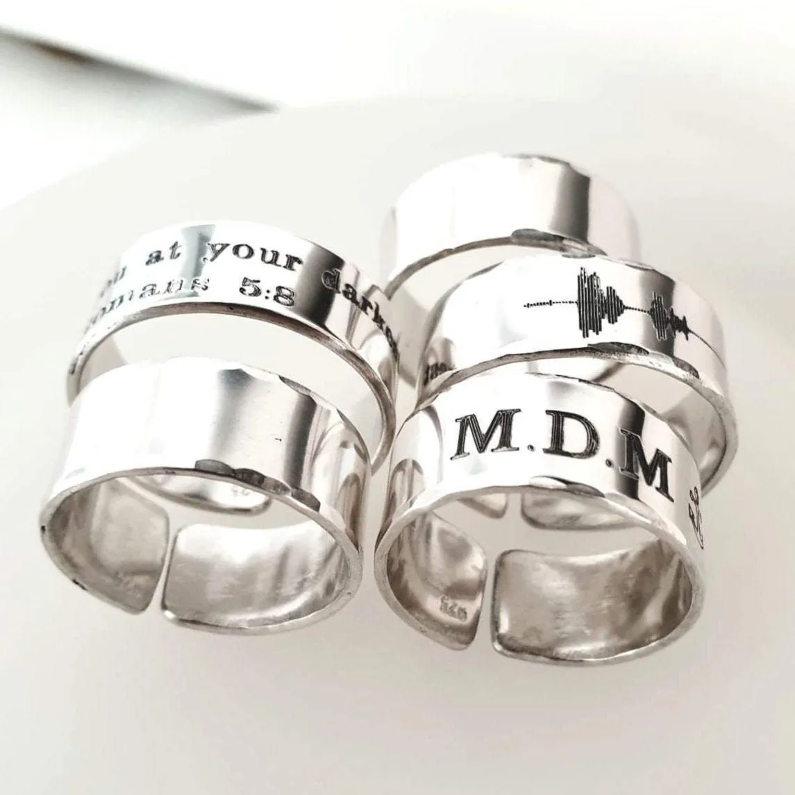 Engraved Band Ring - Statement Ring