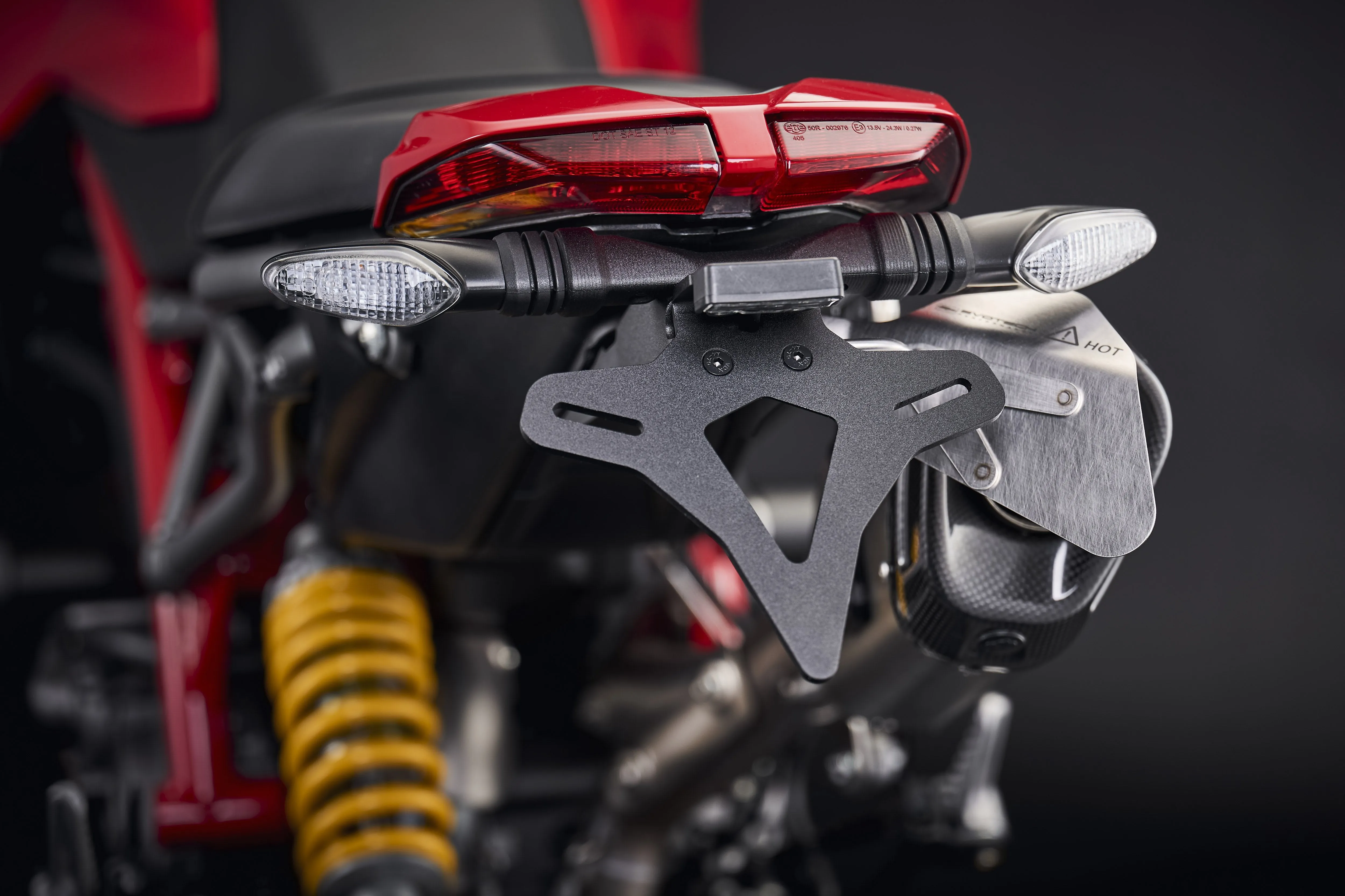 Evotech Ducati Hypermotard 950 RVE Tail Tidy (2020 ) (Termignoni Single Race Exhaust Compatible)