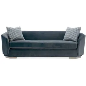 Expressions Curved Sofa in Blue-Gray