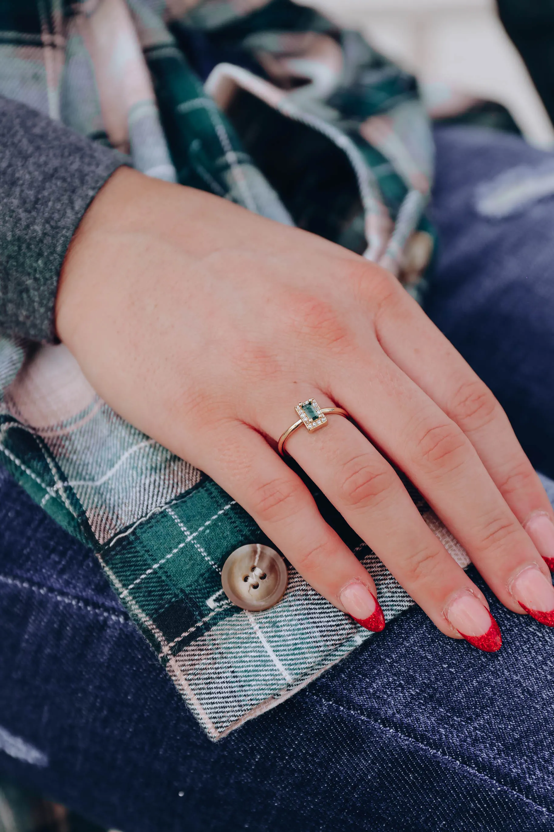 Fancy Statement Ring - Green