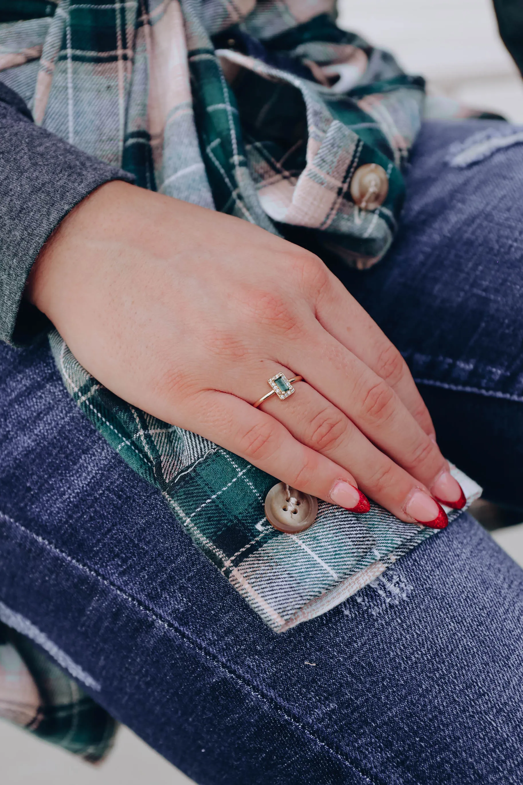 Fancy Statement Ring - Green