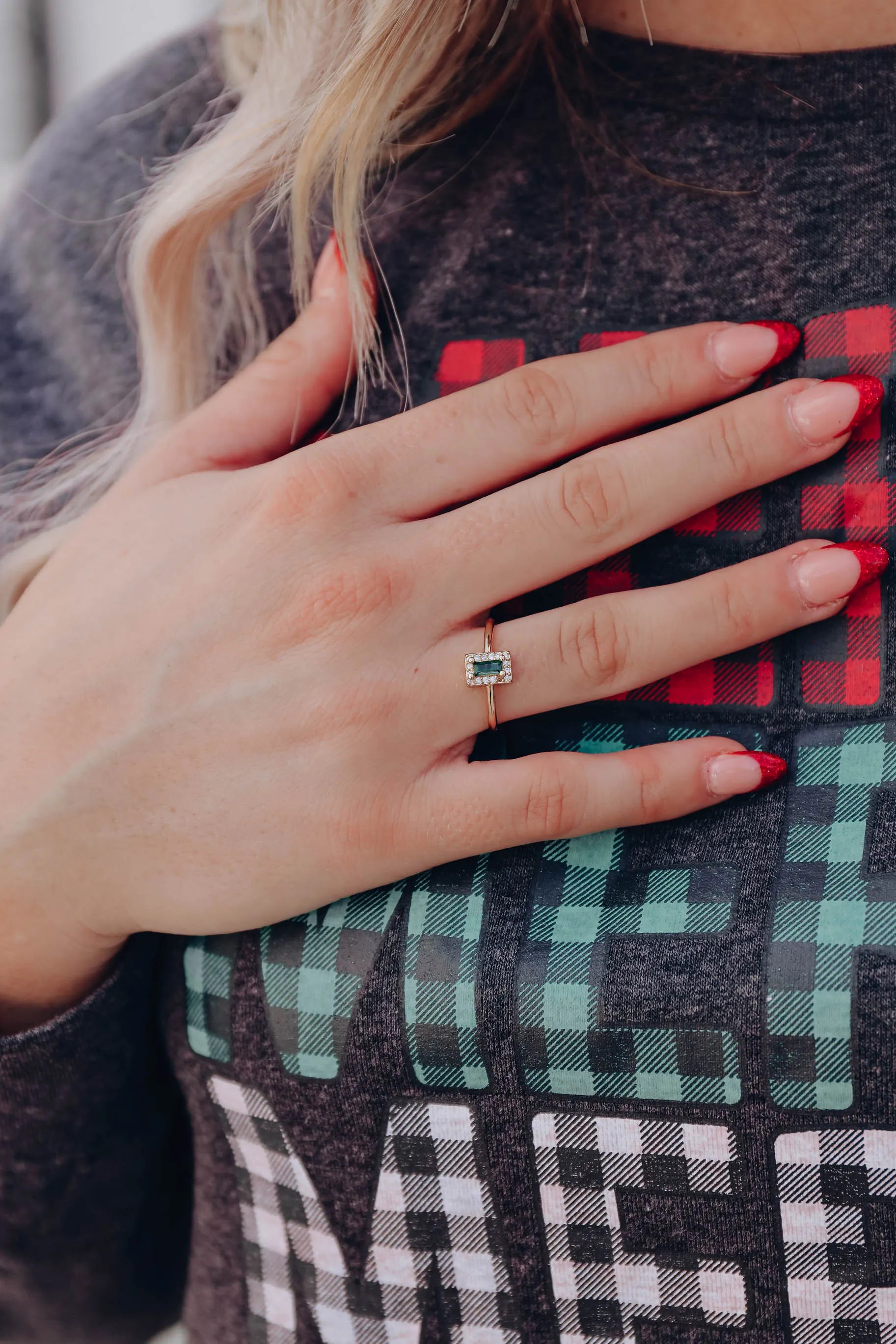 Fancy Statement Ring - Green