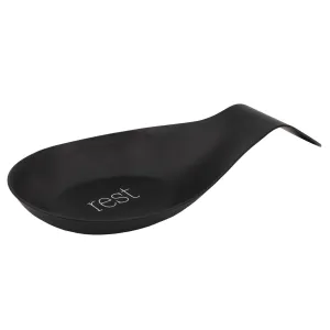 Farmhouse Black Spoon Rest (Case of 56)