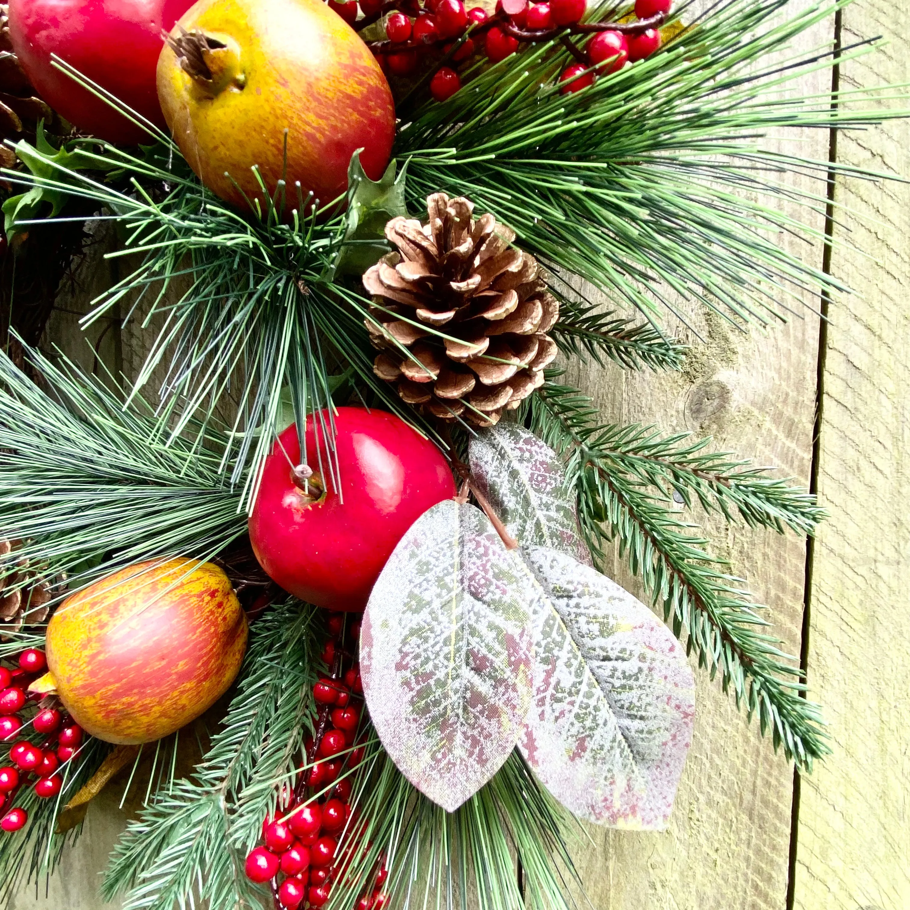 Faux Fruit Wreath