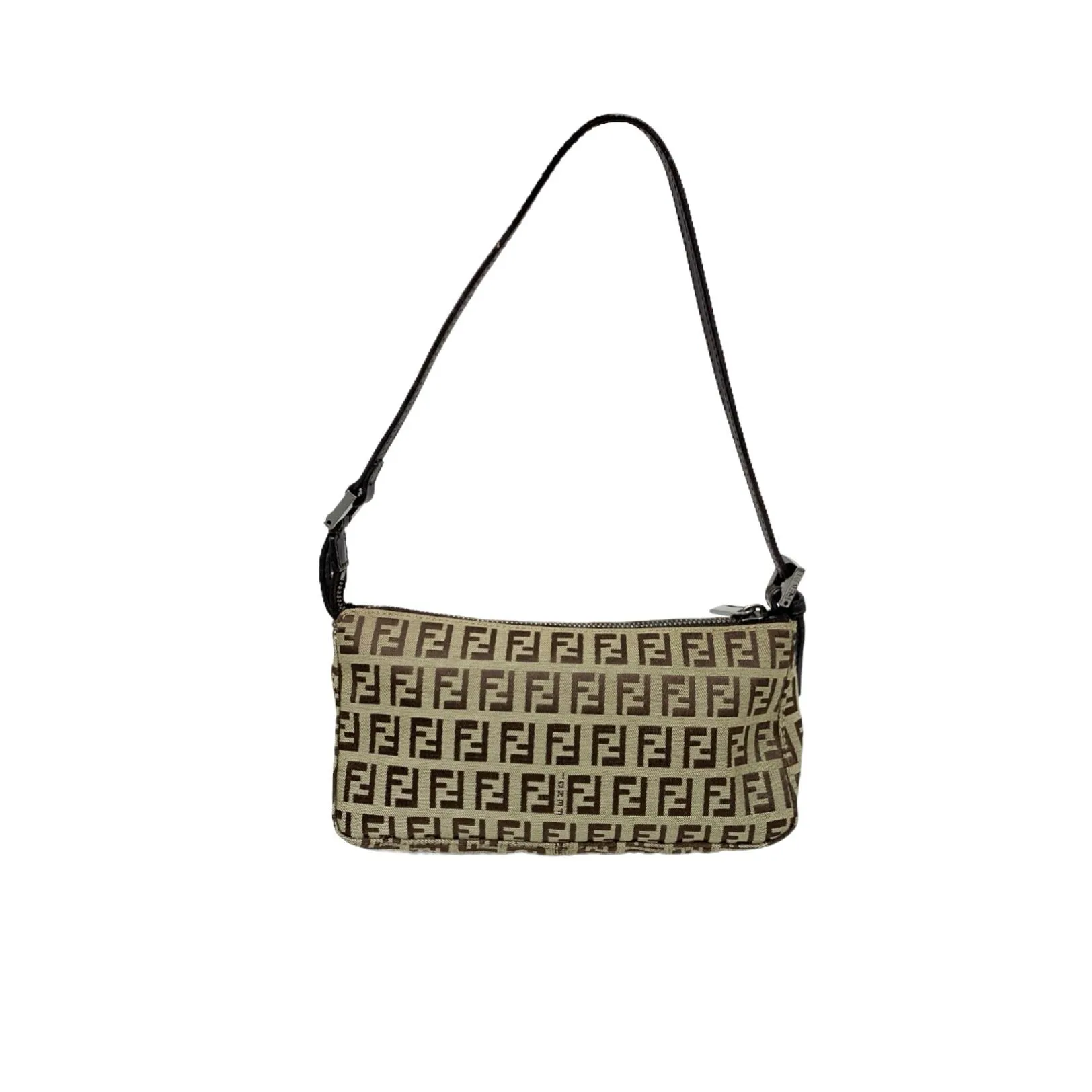 Fendi Beige Logo Mini Shoulder Bag