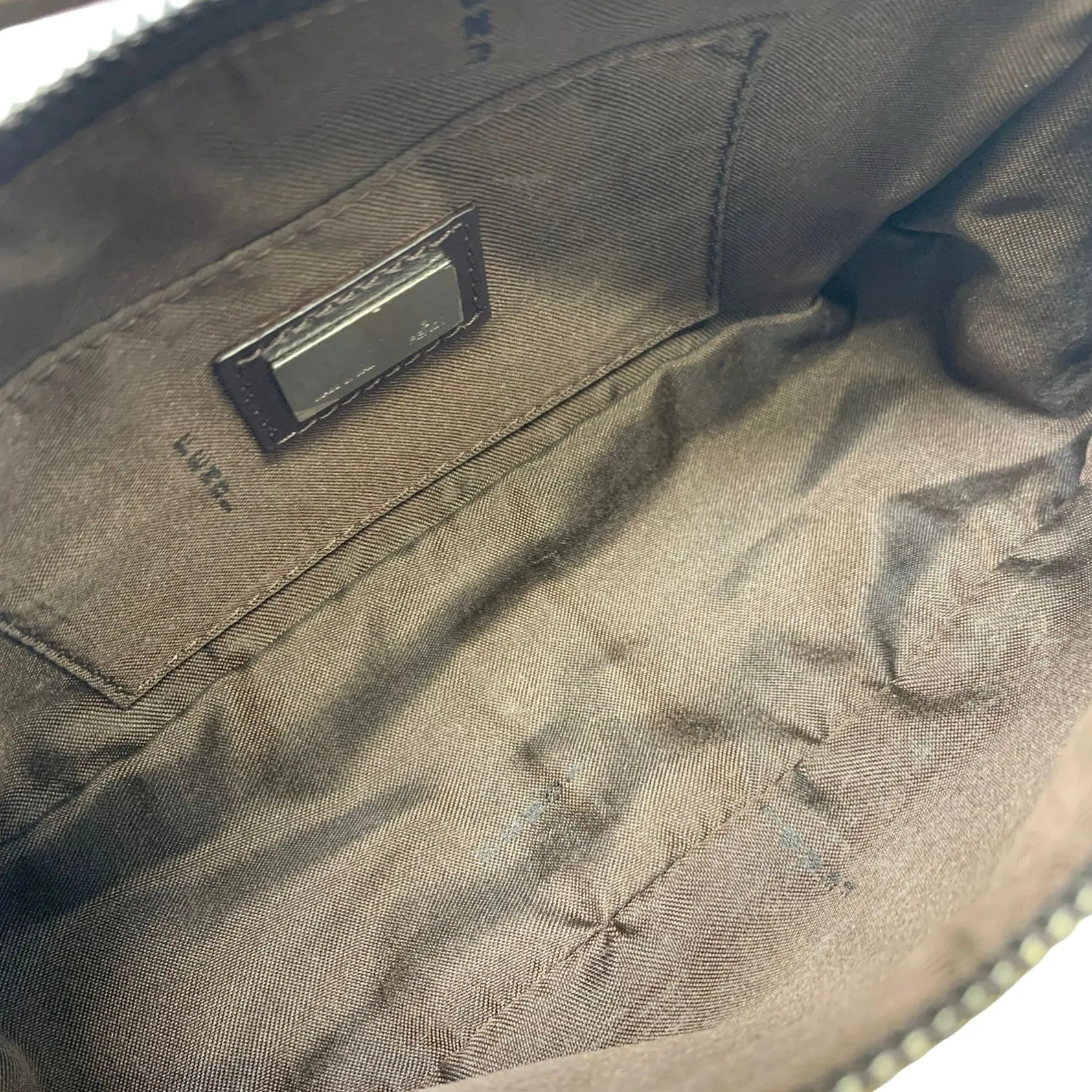 Fendi Beige Logo Mini Shoulder Bag