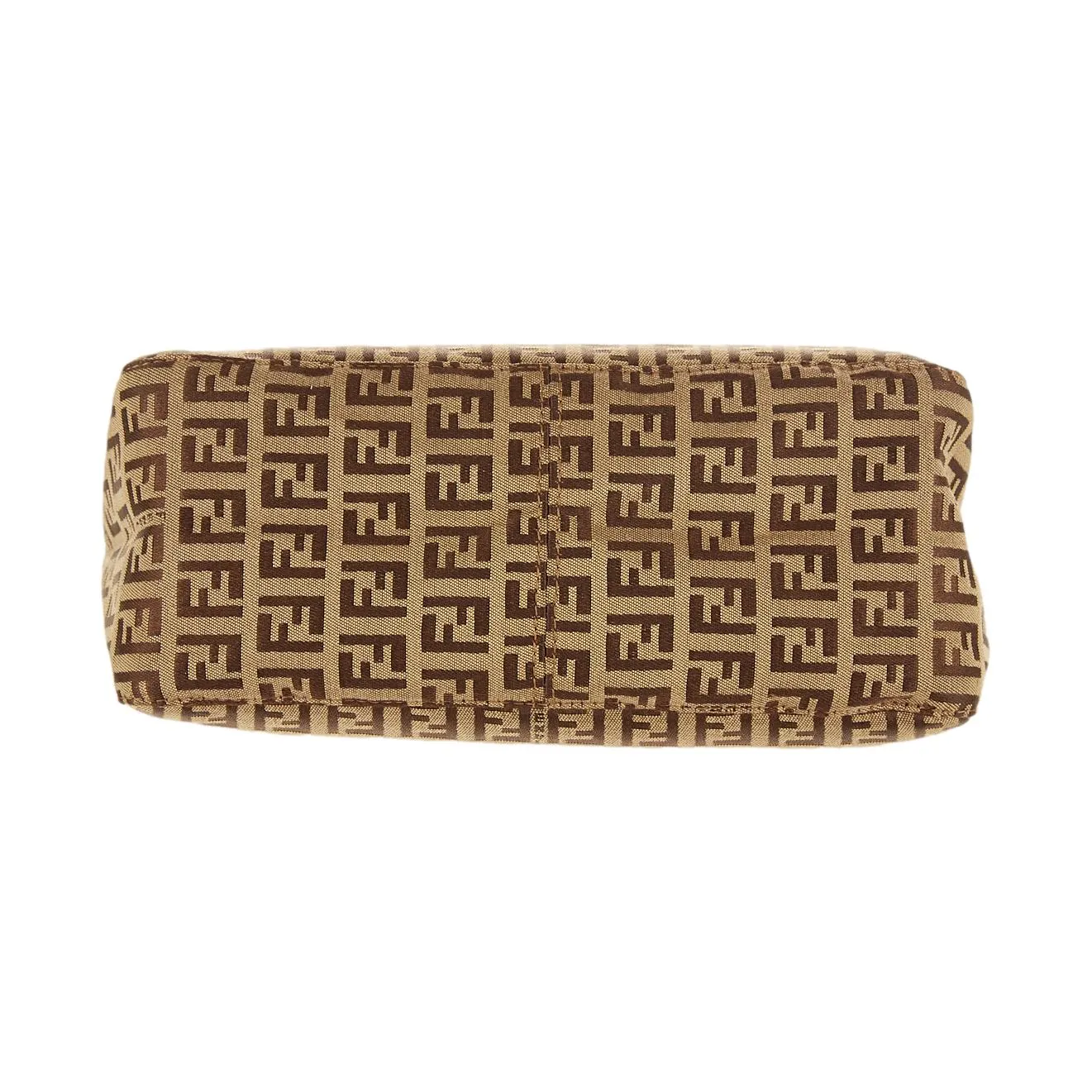Fendi Brown Logo Top Handle Bag