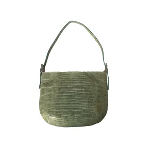 Fendi Green Lizard Mini Shoulder Bag