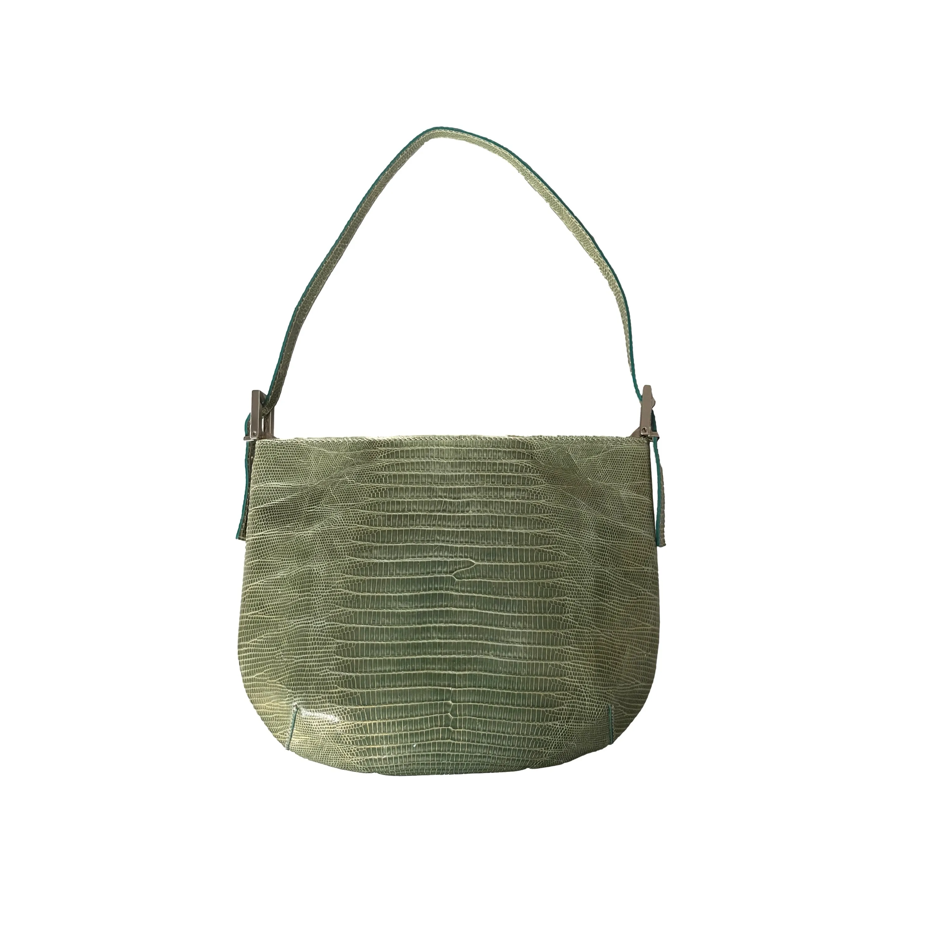 Fendi Green Lizard Mini Shoulder Bag