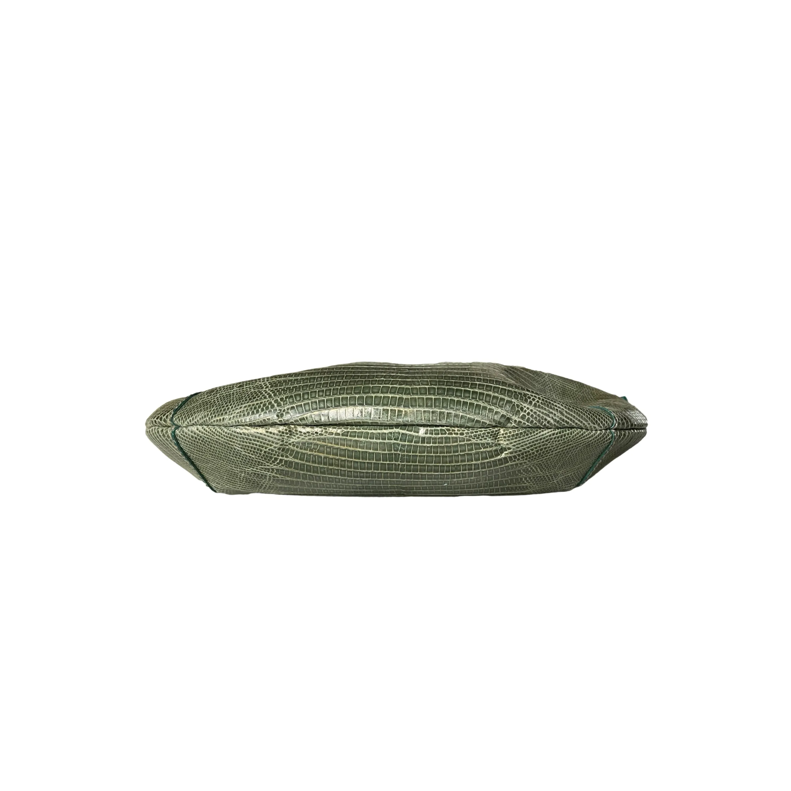 Fendi Green Lizard Mini Shoulder Bag